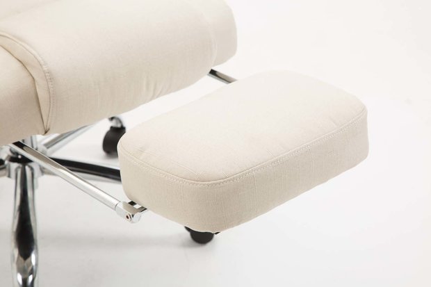 Bureaustoel Picifac Stof met Massagefunctie Creme