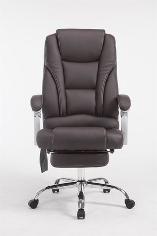 Picifac bureaustoel met massagefunctie V2 kunstleer Bruin