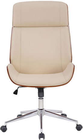 Bureaustoel Veral walnuss/Creme