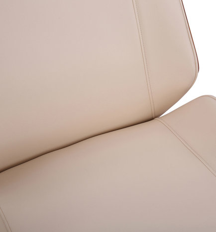 Bureaustoel Veral walnuss/Creme