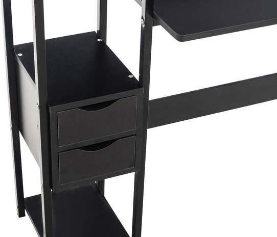 Bureau Wednis Zwart/Zwart