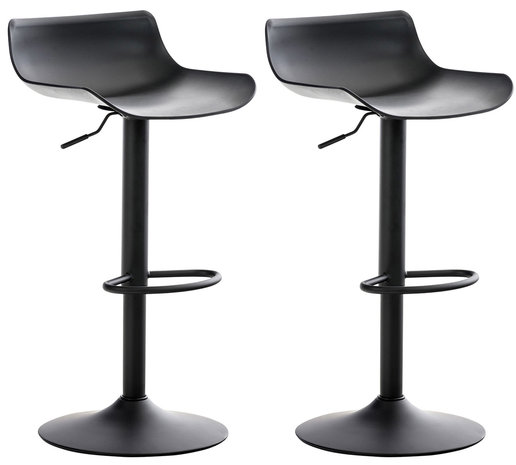 Set van 2 barkrukken Oviera Zwart