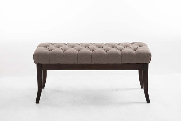Bank Remsas stof Taupe,100 cm