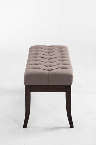 Bank Remsas stof Taupe,100 cm