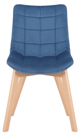 Eetkamerstoel Pissaac Fluweel Blauw