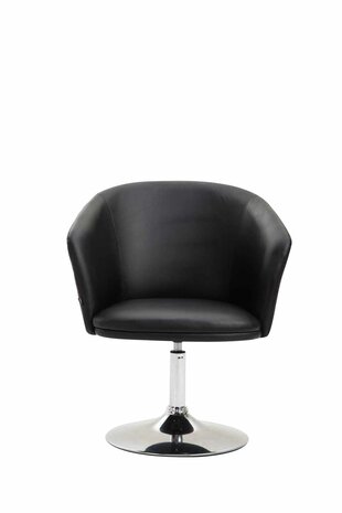 Lounger Ercada kunstleer Zwart