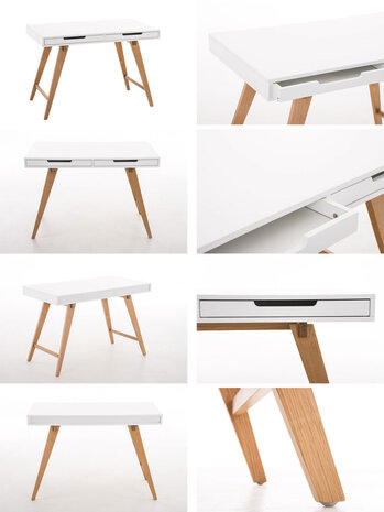 Bureau Pirti 110 cm, Wit