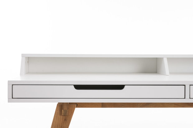 Bureau Oaten Wit,140 cm
