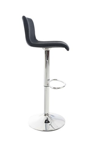 Set van 2 barkrukken Heovor stof Zwart,Chroom