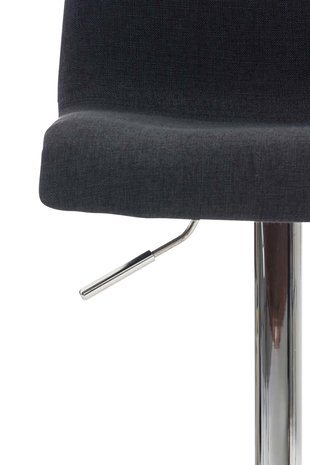 Set van 2 barkrukken Heovor stof Zwart,Chroom