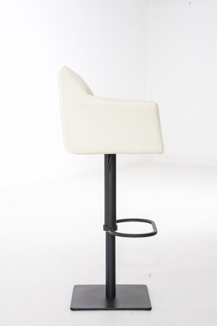 Barkruk Damaso kunstleer Creme,Zwart