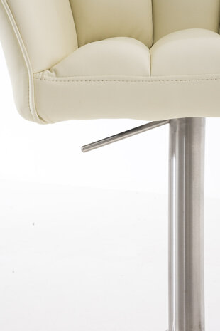 Barkruk Damaso kunstleer Creme,Metaal
