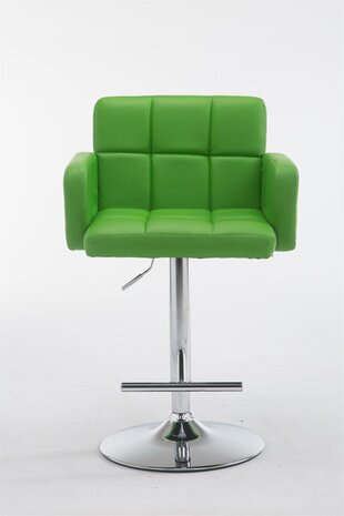 Barkruk Les Engalos Groen,Chroom
