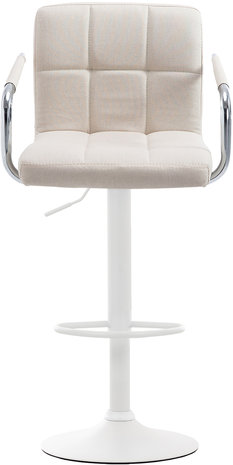 Barkruk Leca V2 Stof beige,Wit