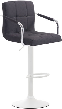 Barkruk Leca V2 Stof Zwart,Wit