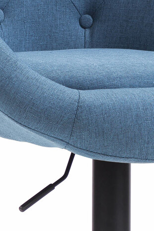 Barkruk Lindin V2 Stof Blauww,zwart