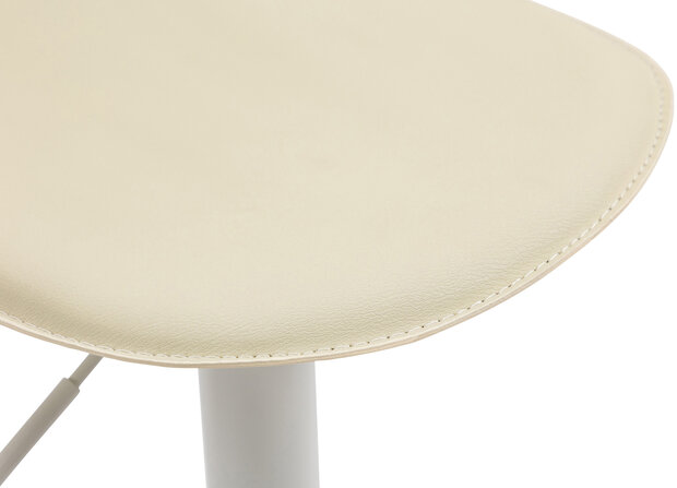 Barkruk Lini - Kunstleer Creme,wit