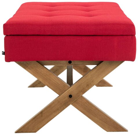 Zitbank Nomara Stof rood,antiek licht, Rood