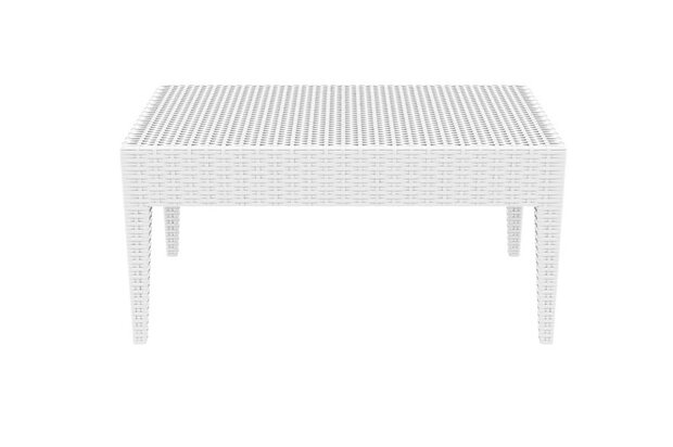 Lounge Tafel Meime 92 x 45 cm wit,90 x 50 cm, Wit