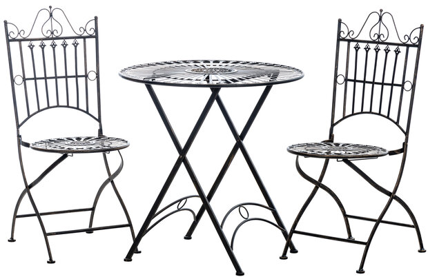 Bistro set Tagel bronzen, 