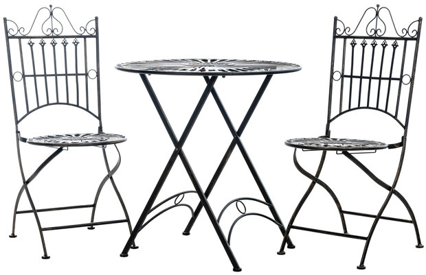 Bistro set Tagel bronzen, 