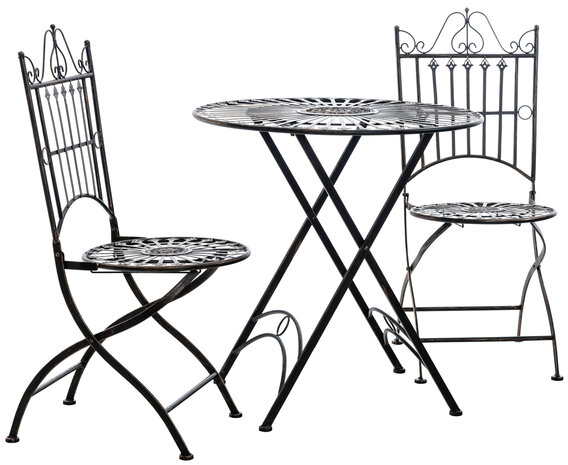 Bistro set Tagel bronzen, 