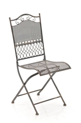 Set van 2 opvouwbare tuinstoelen Karin bronzen, 