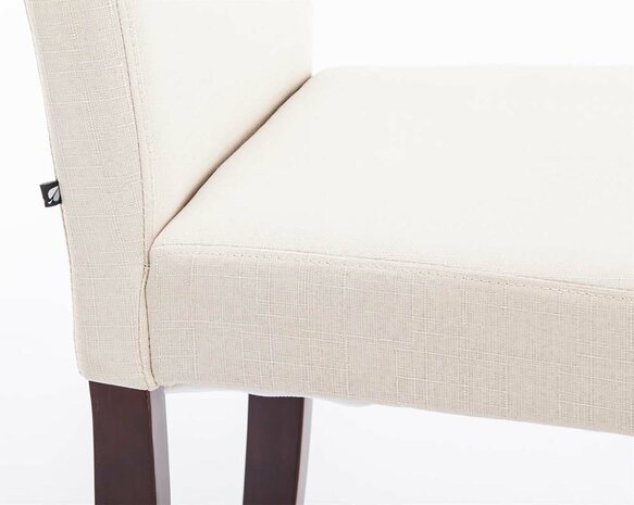 Set van 4 Eetkamerstoel Ani Stof Creme,cappuccino