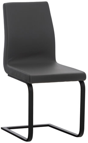 Set van 2 eetkamerstoelen Billia grijs,Kunstleer, Grijs