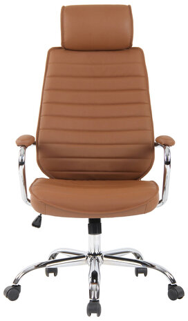 Bureaustoel Roka Echt Leder licht bruin, Bruin