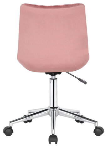 Bureaustoel Modferd Fluweel roze, 