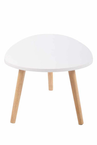 Bijzettafel Herning wit,90 cm, Wit