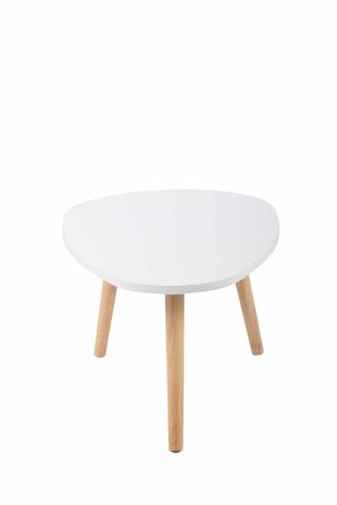 Bijzettafel Herning wit,90 cm, Wit