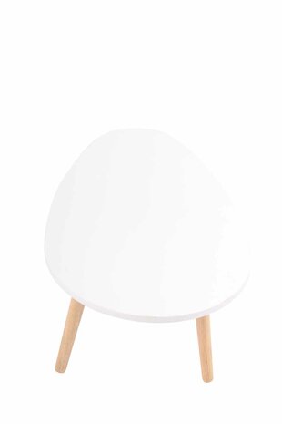 Bijzettafel Herning wit,90 cm, Wit