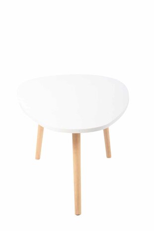 Bijzettafel Hirneng wit,120 cm, Wit