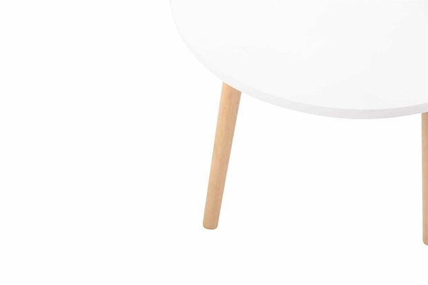 Bijzettafel Hirneng wit,120 cm, Wit