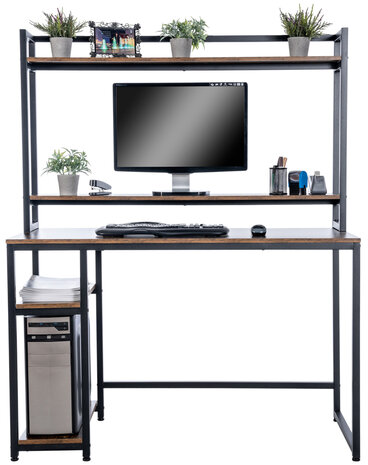 Bureau Bellengs zwart/bruin, Bruin