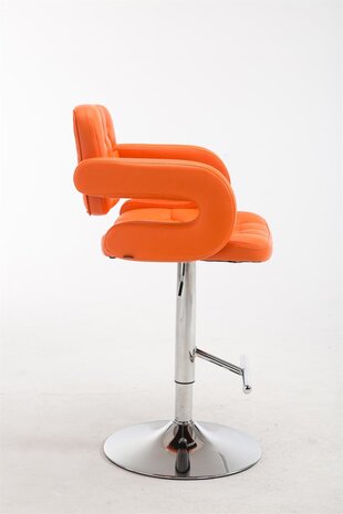 Barkruk Diblun oranje,chroom, Oranje