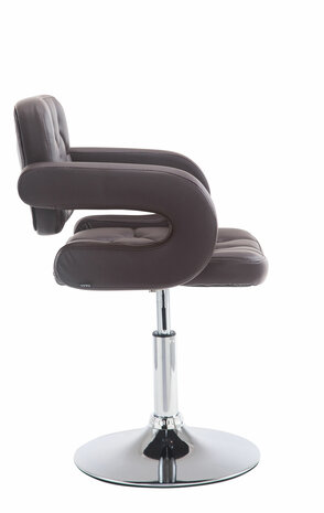 Lounger Diblun Kunstleer bruin, Bruin