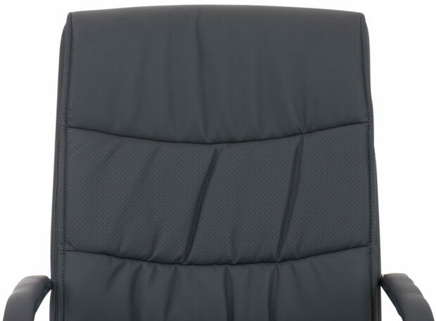 Set van 2 Cora eetkamerstoelen - Kunstleer grijs, Grijs