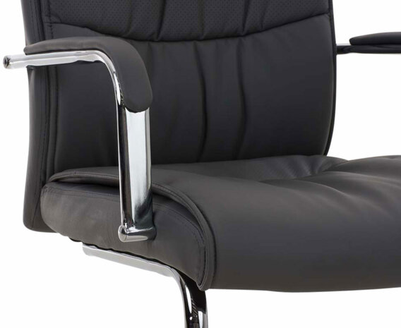 Set van 2 Cora eetkamerstoelen - Kunstleer grijs, Grijs