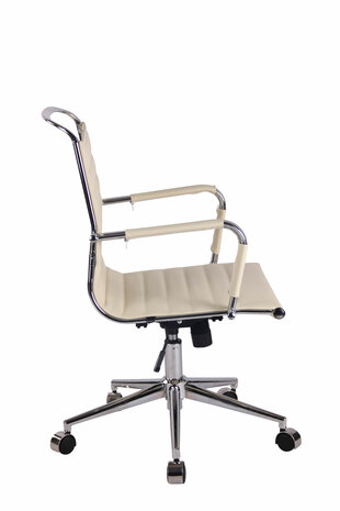 Bureaustoel Bortan Creme,Kunstleer