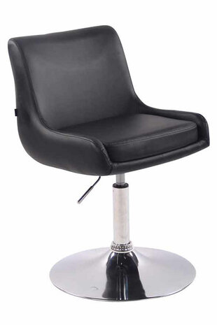 Lounger Cleb kunstleer zwart, Zwart