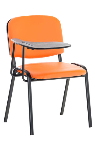 Bezoekersstoel Kin Kunstleer oranje, Oranje