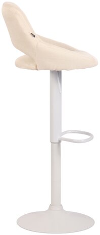 Barkruk Melit stof Creme,wit