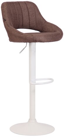 Barkruk Melit stof bruin,wit, Bruin