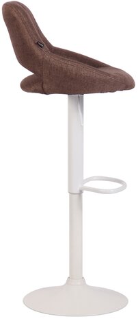 Barkruk Melit stof bruin,wit, Bruin