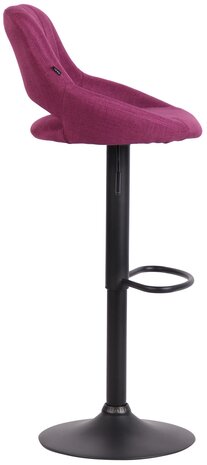 Barkruk Melit stof purper,zwart, Paars