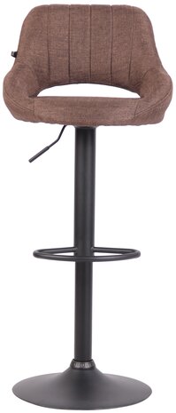 Barkruk Melit stof bruin,zwart, Bruin