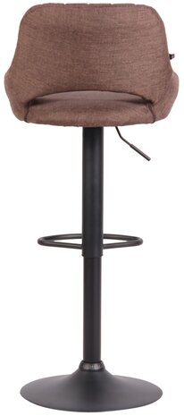 Barkruk Melit stof bruin,zwart, Bruin